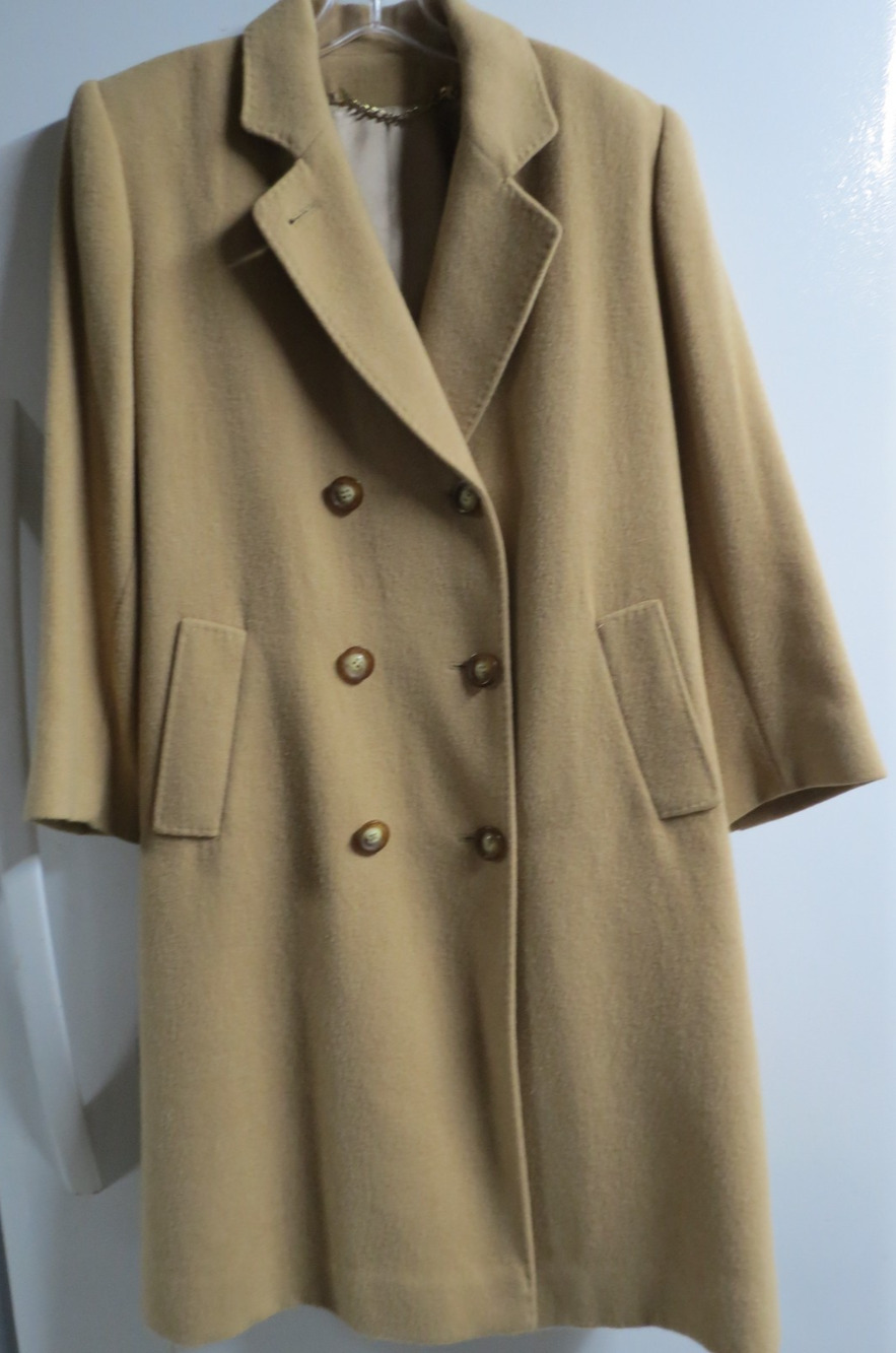 Vintage Jacobson's 100% Camel Hair Trench Coat Women’s Size 4 - Small